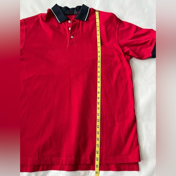 Structure Men’s Short Sleeve Polo Size L Red - Picture 3 of 7
